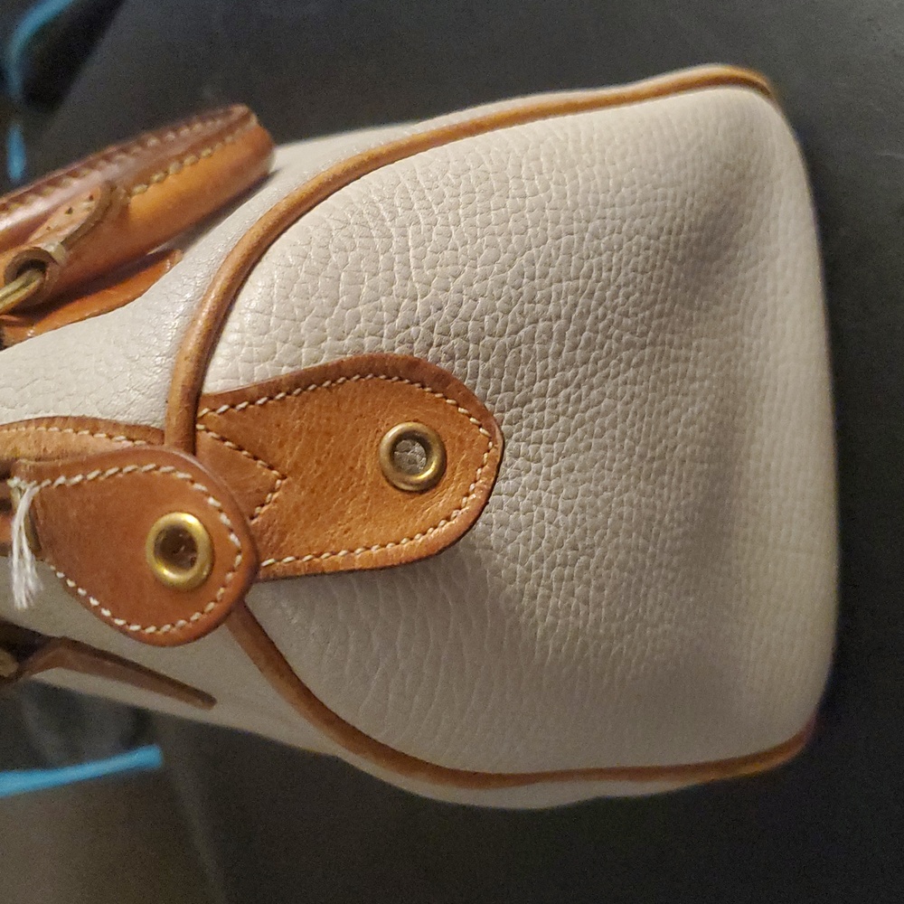 Dooney & Bourke Cream and Tan Satchel/leather Speedy - Picture 6 of 11